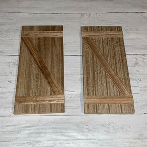 Target bullseye playground BARN DOOR accent decor set of 2 FARMHOUSE new classic